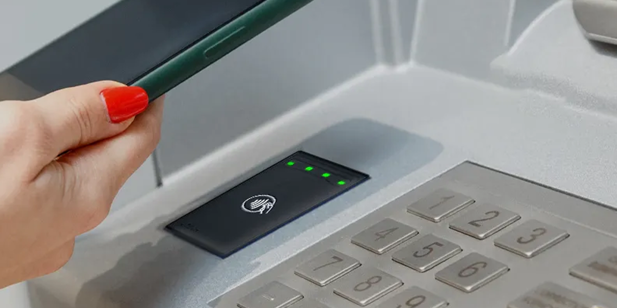 POS payment reader connected to a workstation