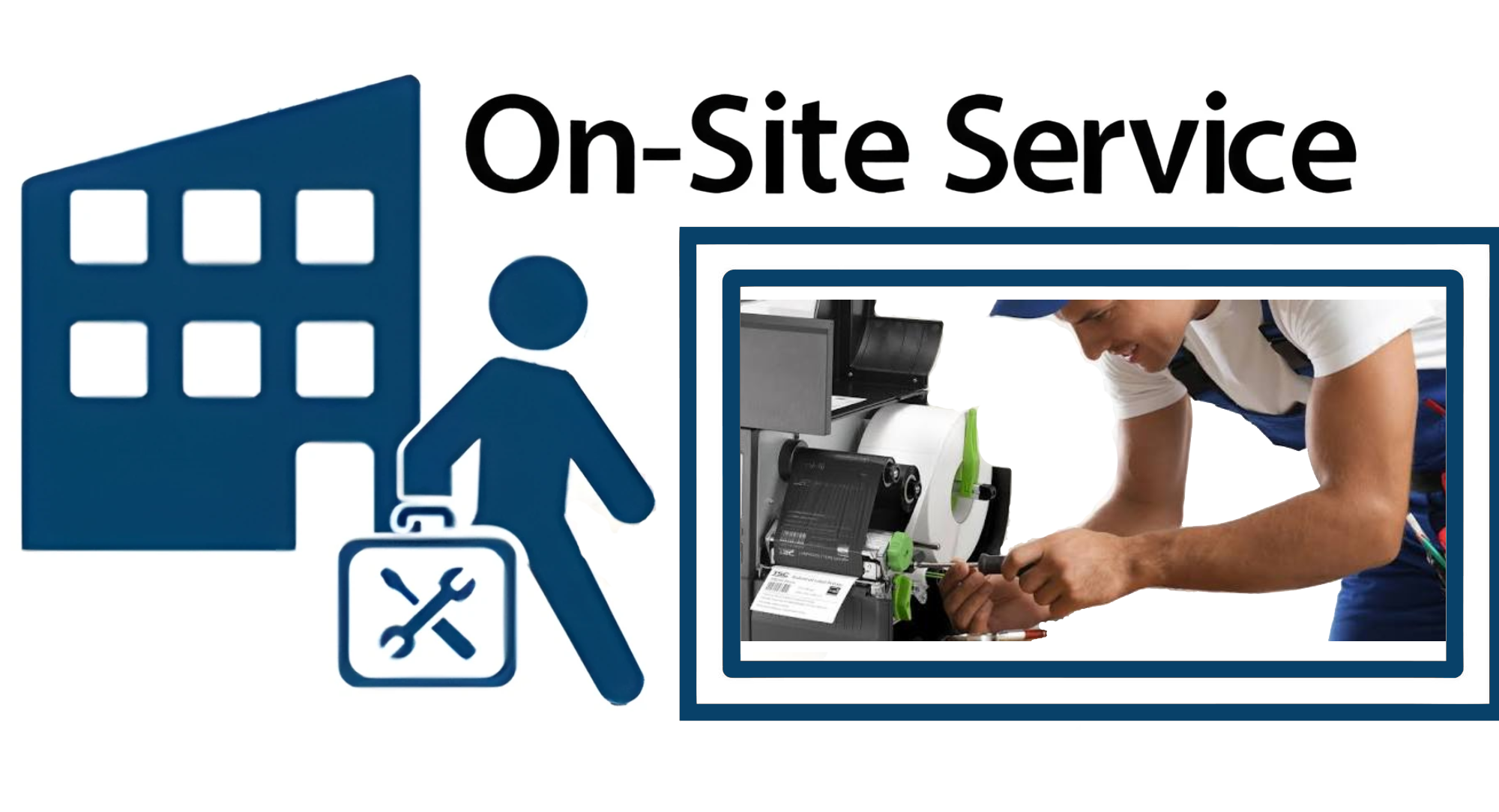 On-site thermal printer repair and maintenance service