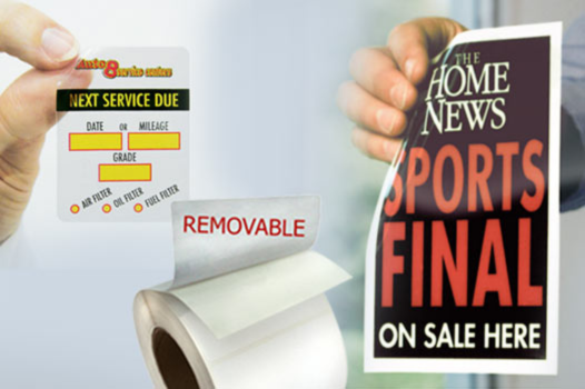 Removable labels example