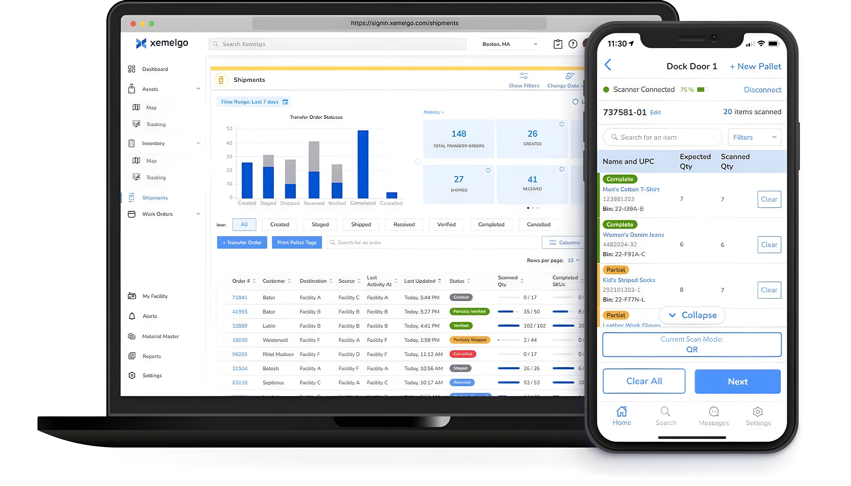 Shipment Tracking Interface
