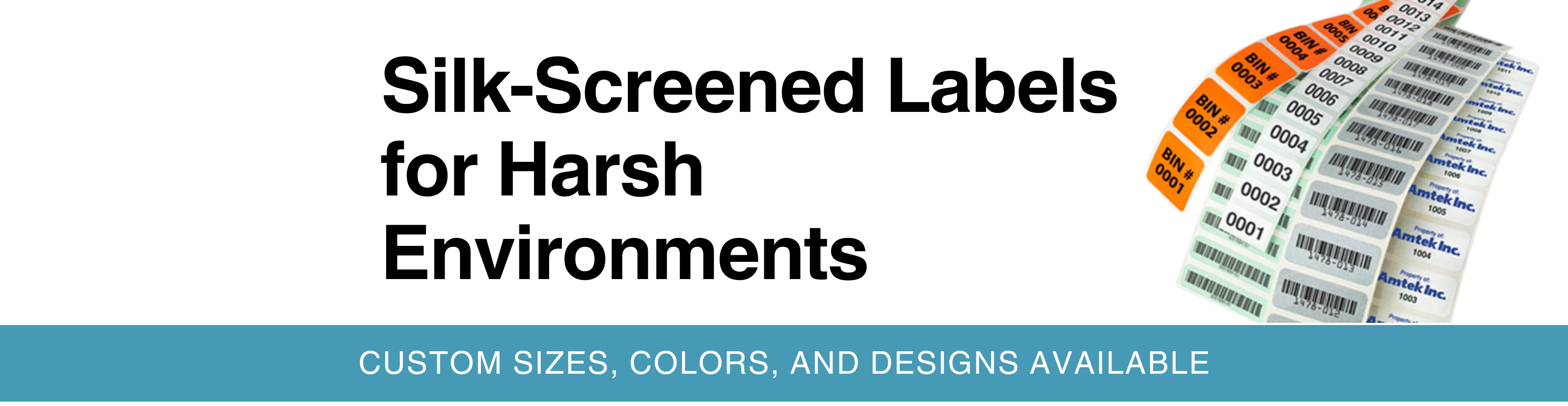 silks screen labels for harsh enviorments