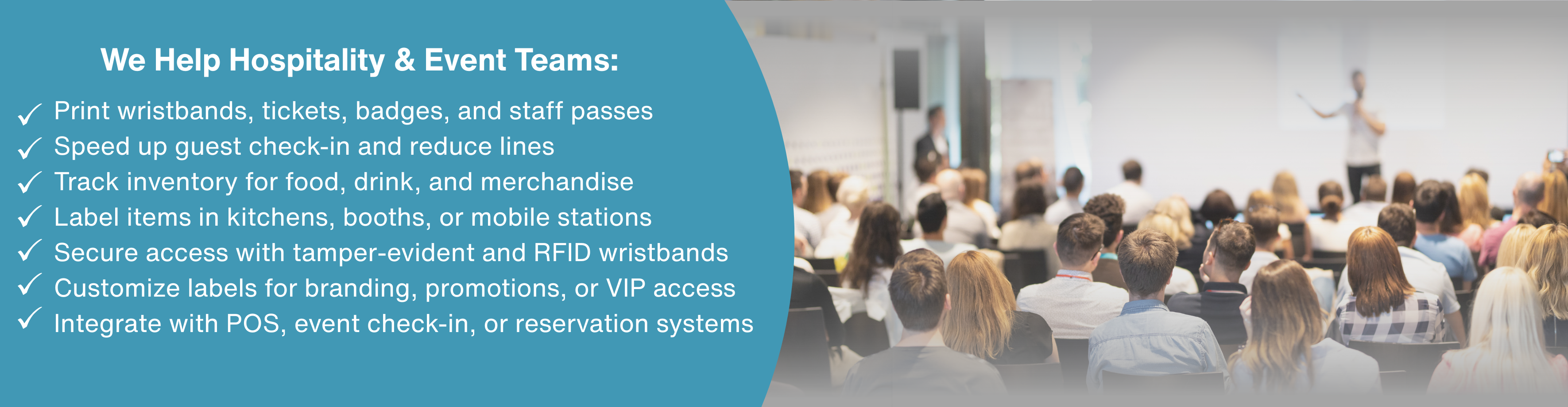 We Help Hospitality & Event Teams