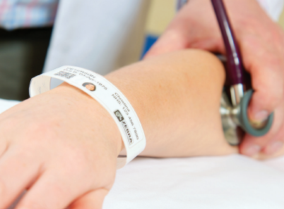 Zebra LaserBand patient identification wristband